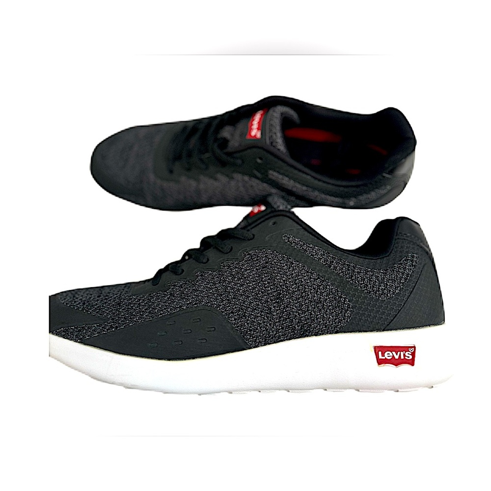 Levi’s Men’s Black and Grey Sneakers. Size 12